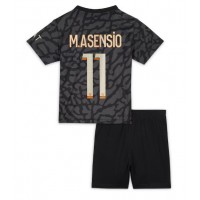 Camisa de time de futebol Paris Saint-Germain Marco Asensio #11 Replicas 3º Equipamento Infantil 2023-24 Manga Curta (+ Calças curtas)